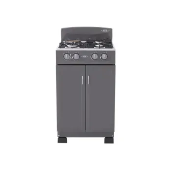 Estufa de Piso Haceb 4 Puestos 3x1 Gas Propano Mixta Gabinete Plata_1